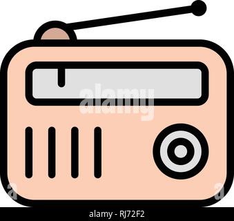 Radio Vektor Icon Zeichen Symbol Vektor Illustration für den privaten und gewerblichen Gebrauch... Reinigen Sie trendige Symbol... Stock Vektor