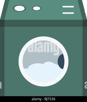 Waschmaschine Vektor Icon Zeichen Symbol Vektor Illustration für den privaten und gewerblichen Gebrauch... Reinigen Sie trendige Symbol... Stock Vektor