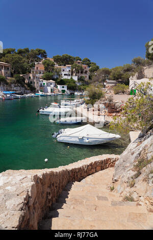 Fischerhafen von Cala Figuera, Mallorca, Balearen, Spanien Stockfoto