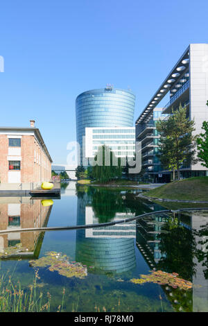 Büro- und Wohnviertel 'Viertel Zwei', OMV Hauptquartier, Wien, Wien, 02. Leopoldstadt, Wien, Österreich Stockfoto