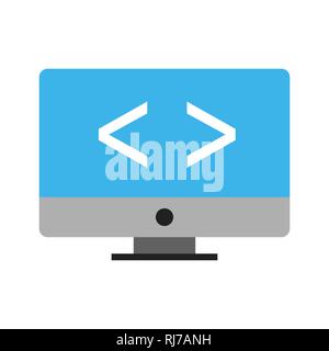 Vector Code Optimierung Symbol Stockfoto