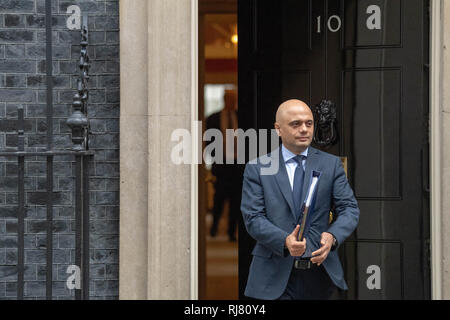 London, Großbritannien. Am 5.Februar 2019, hinterlässt eine Kabinettssitzung am 10 Downing Street, London Credit Ian Davidson/Alamy leben Nachrichten Stockfoto