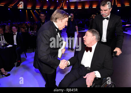 Günter Netzer, Joachim Deckarm GÃnter Heiner Brand, Pool Foto! Ball des Sports in Wiesbaden auf 02.02.2019 | Verwendung weltweit Stockfoto