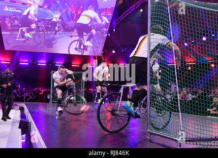 Wiesbaden, Deutschland. 02 Feb, 2019. Radball Präsentation, Pool Foto! Ball des Sports in Wiesbaden auf 02.02.2019 | Verwendung der weltweiten Kredit: dpa/Alamy leben Nachrichten Stockfoto