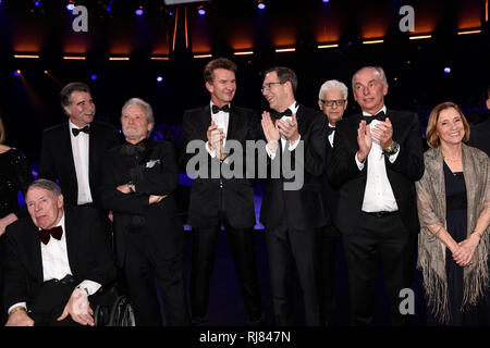 Legenden des Sports, Joachim DECKARM, Heiner Brand, Hans-Jürgen Bäumler, Michael Gross, Klaus STEINBACH, Alexander PUSCH, Pool Foto! Ball des Sports in Wiesbaden auf 02.02.2019 | Verwendung weltweit Stockfoto