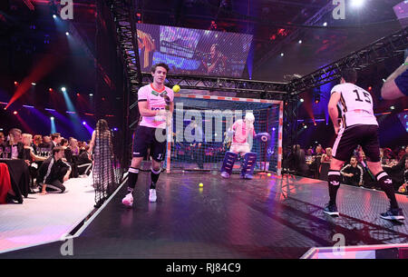 Wiesbaden, Deutschland. 02 Feb, 2019. Hockey Präsentation, Pool Foto! Ball des Sports in Wiesbaden auf 02.02.2019 | Verwendung der weltweiten Kredit: dpa/Alamy leben Nachrichten Stockfoto