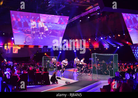 Wiesbaden, Deutschland. 02 Feb, 2019. Radball Präsentation, Pool Foto! Ball des Sports in Wiesbaden auf 02.02.2019 | Verwendung der weltweiten Kredit: dpa/Alamy leben Nachrichten Stockfoto