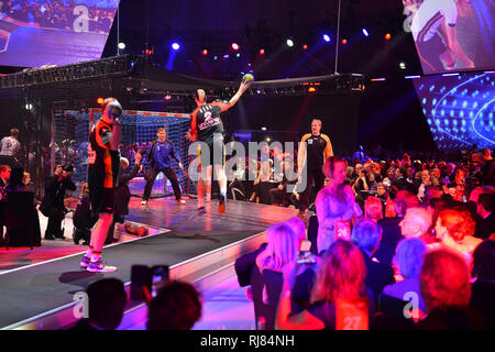 Wiesbaden, Deutschland. 02 Feb, 2019. Handball Präsentation, Pool Foto! Ball des Sports in Wiesbaden auf 02.02.2019 | Verwendung der weltweiten Kredit: dpa/Alamy leben Nachrichten Stockfoto