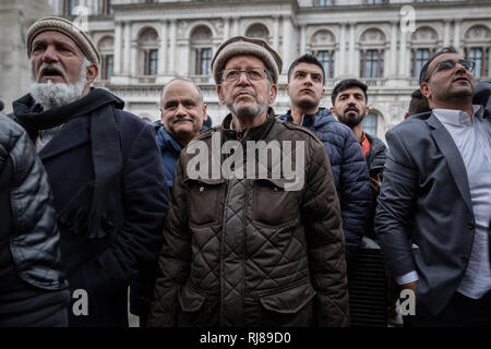 London, Großbritannien. 5. Februar, 2019. Jährliche Kaschmir Tag der Solidarität. Credit: Guy Corbishley/Alamy leben Nachrichten Stockfoto