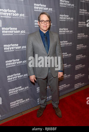 New York, NY - Februar 5, 2019: Schauspieler Matthew Broderick besucht Special Screening bei Marlene Meyerson GBA Manhattan Gutschrift zu Staub: Lev radin/Alamy leben Nachrichten Stockfoto