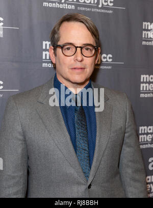 New York, NY - Februar 5, 2019: Schauspieler Matthew Broderick besucht Special Screening bei Marlene Meyerson GBA Manhattan Gutschrift zu Staub: Lev radin/Alamy leben Nachrichten Stockfoto