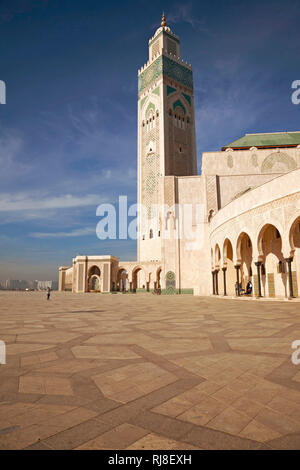 Casablanca, Hassan-II.-Moschee, Illustr., Marokko Stockfoto