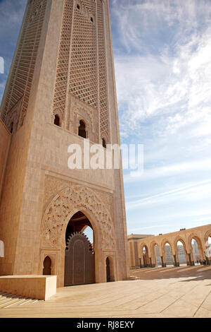 Casablanca, Hassan-II.-Moschee, Illustr., Marokko Stockfoto