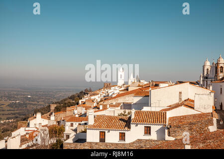 Mittelalterliches Dorf Monsaraz im Alentejo Portugal reisen Europa Stockfoto