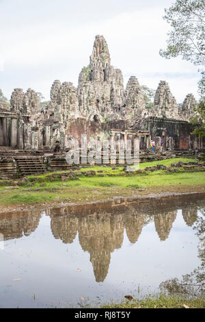 Siem Reap, Angkor, Tempel Bayon, ein Tempel der von Touristen überlaufen wird Stockfoto