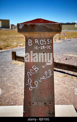 Bracewell Radio Sonnenuhr an der sehr große Reihe, VLA, New Mexico, USA Stockfoto