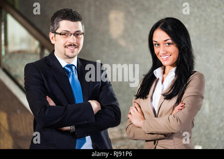 Glücklich Geschäftsleute Stockfoto