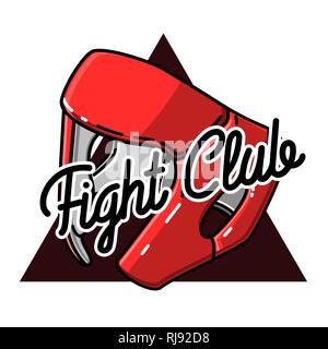 Farbe vintage fight club Emblem, Etiketten, Abzeichen und gestalterische Elemente. Vector Illustration, EPS 10. Stock Vektor