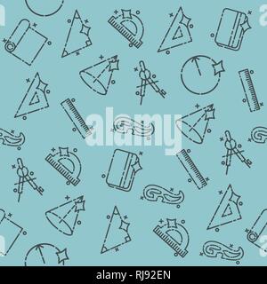 Geometrie Konzept Symbole Muster. Vorlage für Abdeckungen, Flyer, Banner, Poster und Plakate, können für Präsentationen und Bücher verwendet werden. Vektor illustrati Stock Vektor