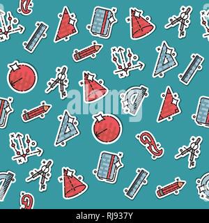 Geometrie Konzept Symbole Muster. Vorlage für Abdeckungen, Flyer, Banner, Poster und Plakate, können für Präsentationen und Bücher verwendet werden. Vektor illustrati Stock Vektor