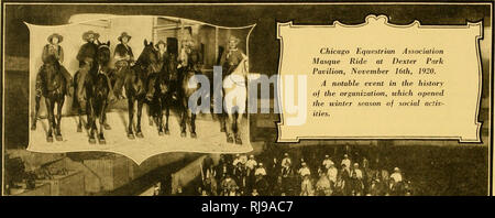 . Chicago Reiterliche Vereinigung: Organisierte 1908. Reiter und Reiterinnen -- Illinois Chicago; Pferde; Pferde - - Illinois Chicago. 4 * f26. Bitte beachten Sie, dass diese Bilder sind von der gescannten Seite Bilder, die digital für die Lesbarkeit verbessert haben mögen - Färbung und Aussehen dieser Abbildungen können nicht perfekt dem Original ähneln. extrahiert. Chicago reiterliche Vereinigung. [Chicago: Die Record Taste, Drucker] Stockfoto