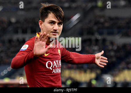 Cengiz unter der AS Roma reagiert während der Serie A 2018/2019 Fußballspiel zwischen AS Roma und Sassuolo im Stadio Olimpico, Rom, Dezember 26, 2018 Stockfoto