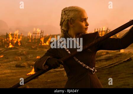 Temporada 7 Kapitel 4. Original Film Titel: Spiel der Throne. Englischer Titel: Spiel der Throne. Jahr: 2011. Regie: DANIEL MINAHAN. Stars: EMILIA CLARKE. Credit: HBO/Album Stockfoto