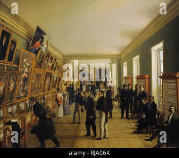 Wincenty Kasprzycki (1802-1849). Pintor polaco. Exposición de Bellas Artes de Varsovia en 1828, 1828. Museo Nacional de Varsovia. Polonia. Stockfoto