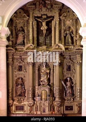 RETABLO MAYOR-1652. Autor: ESCOBAR BLAS DE. Lage: Convento de Santa Ana. Montilla. CORDOBA. Spanien. Stockfoto