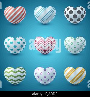 Liebe und Herz realistische Symbol. Stock Vektor