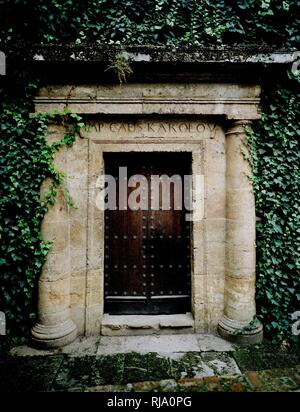 PUERTA RENACENTISTA S XVI. Lage: PALACIO DE CARLOS V GRANADA. Spanien. Stockfoto