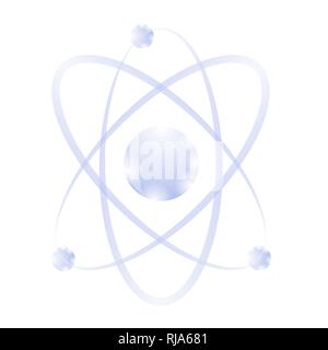 Blau Atom Symbol Stock Vektor