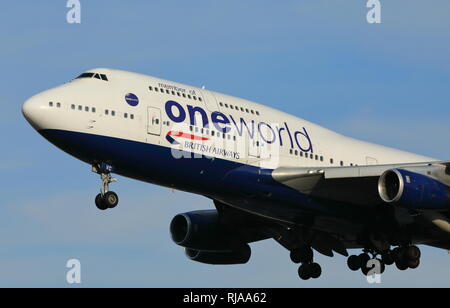 British Airways Boeing 747 Jumbo Jet Passagierflugzeug, Reg.-Nr. G-CIVC. Stockfoto