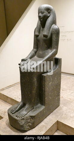 Statue von Iwnit, während der Regierungszeit von König Amenhotep III (1403-1365 v. Chr.) geformt. Ägyptische, Neues Reich, Dynasty XVIII. Stockfoto