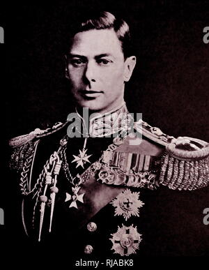 S.m. König George VI des Vereinigten Königreichs in der Uniform eines britischen Feldmarschall, 1937. George VI (Albert Frederick Arthur George). (1895-1952), König von Großbritannien und die Dominions des British Commonwealth von 1936 bis zu seinem Tod. Er war der letzte Kaiser von Indien und der erste Leiter des Commonwealth. Stockfoto