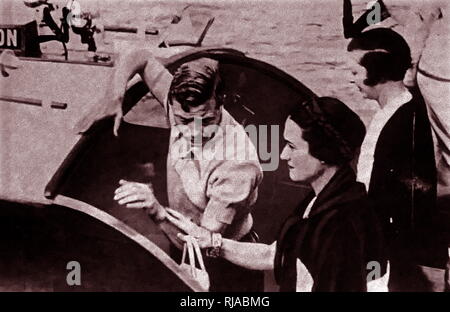 Edward Prinz von Wales, mit Wallis Simpson. 1935. Edward VIII (1894-1972) König von Großbritannien Stockfoto