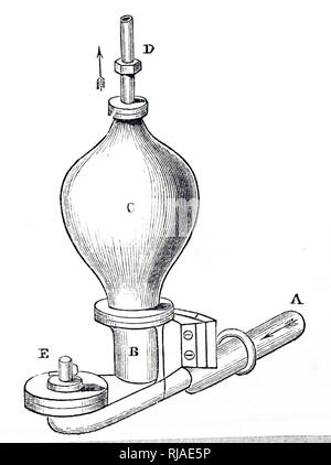 19 Abbildung mit einer hydraulischen Wasser ram. 1895 Stockfoto