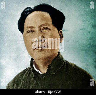 Mao Zedong (1893-1976), allgemein bekannt als Vorsitzender Mao, Chinesische Kommunistische Revolutionäre und Leader. 1937 Stockfoto