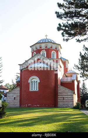 Zica Kloster - Orthodoxe Kirche Kloster in Serbien Stockfoto