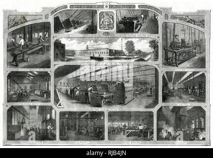 Royal Small Arms Factory, Enfield 1871 Stockfoto