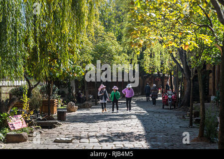 Main Street, Shaxi, einer historischen Stadt, Yunnan, China Stockfoto