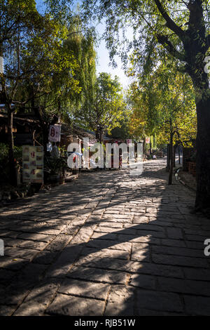 Main Street, Shaxi, einer historischen Stadt, Yunnan, China Stockfoto