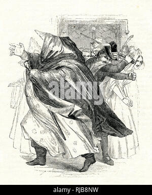 Illustration, fröhliche Frauen von Windsor, William Shakespeare Stockfoto