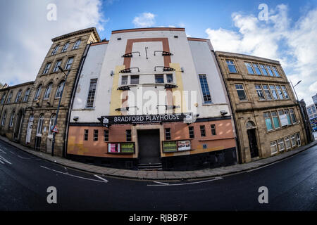 Bradford Playhouse im kleinen Deutschland Gegend der Stadt. Stockfoto