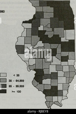 . Die wechselnden Illinois Umwelt: kritische Trends: Technischer Bericht der kritischen Trends Bewertung Projekt. Mann; Verschmutzung; Umweltschutz; Ökologie; Umweltverträglichkeitsprüfung. 1980. 1990. Bitte beachten Sie, dass diese Bilder sind von der gescannten Seite Bilder, die digital für die Lesbarkeit verbessert haben mögen - Färbung und Aussehen dieser Abbildungen können nicht perfekt dem Original ähneln. extrahiert. Illinois. Abt. für Energie und natürliche Ressourcen; kritische Trends Bewertung Projekt. Springfield, Illinois: Illinois Abt. für Energie und natürliche Ressourcen Stockfoto