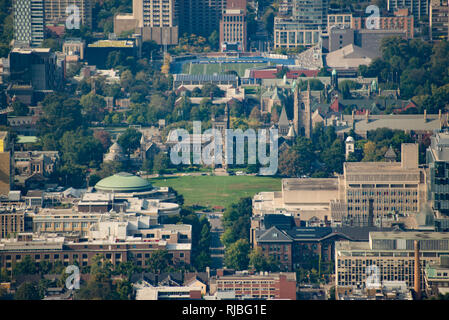Luftaufnahme von der Universität von Toronto St. George Campus. Stockfoto