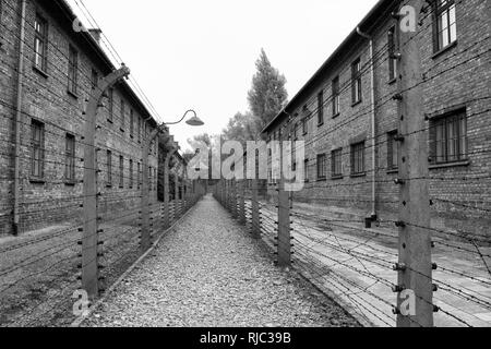 Das Konzentrationslager Auschwitz in Polen Stockfoto