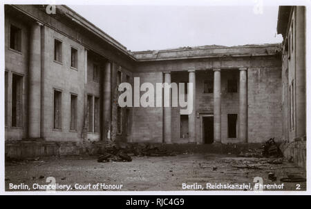 Berlin, Deutschland - nach WW2 - Hitlers Kanzlei Stockfoto