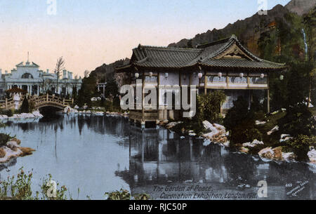 Japanisch-Britische Ausstellung - Weiße Stadt - der Garten des Friedens Stockfoto