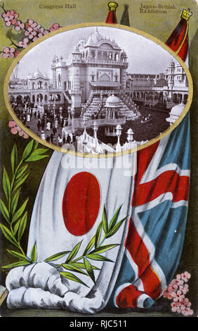Japanisch-Britische Ausstellung - Weiße Stadt - Kongresshalle Stockfoto